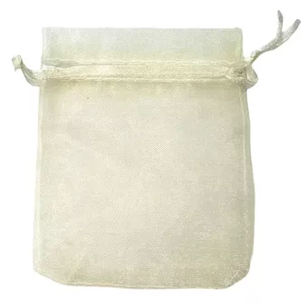 Sacos de organza 7x9cm Bege (100 unidades)