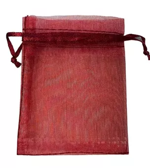 Sacos de Organza 7x9cm Vermelho Bordeaux (embalagem de 100)