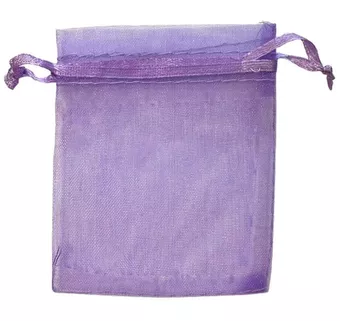 Sacos de Organza 7x9cm Roxo Claro (Embalagem de 100)