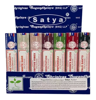 Expositor 7 Fragrâncias 42 pacotes de 15gr Satya