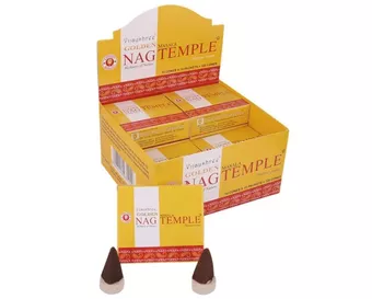 Incenso Vijayshree Golden Nag Templo em Cones