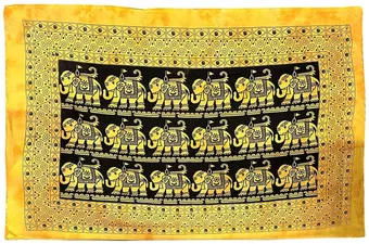 Drapery 8 Elefante Amarelo Retângulo