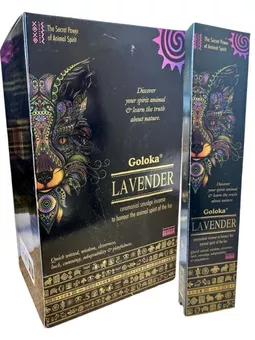 Goloka Smudge Incenso Lavanda Espírito Animal 8 Varetas