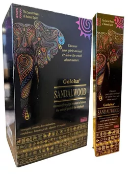Goloka Smudge Incenso Sândalo Espírito Animal 8 Varetas