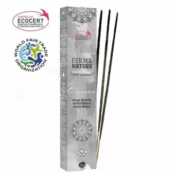 Perma Nature Ceremonia Sálvia Branca Certificado Ecocert-Fair Trade 15g