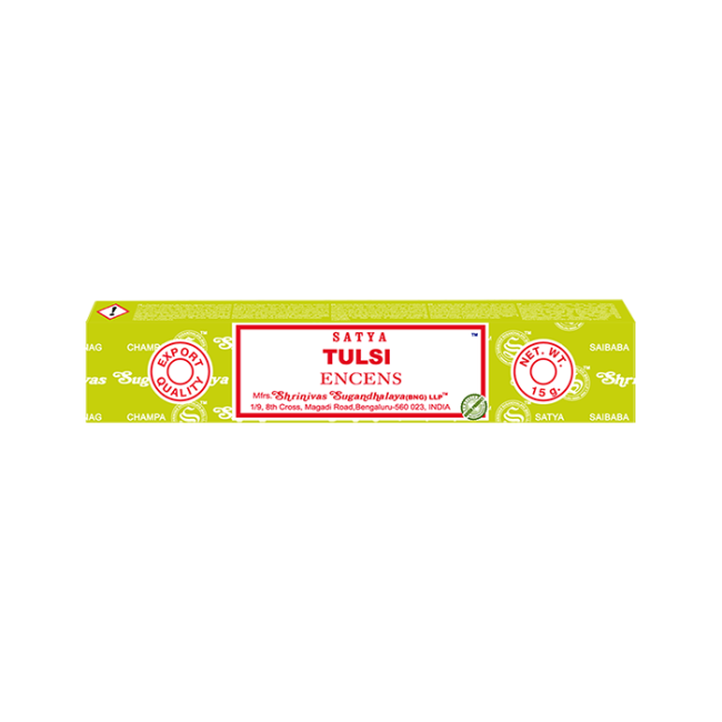 incenso em Incenso Satya Tulsi Manjericão Sagrado Masala 15g|pt