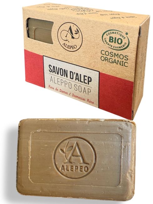 incenso em Sabonete Alepo Rosa Damascena 100g - ECOCERT|pt