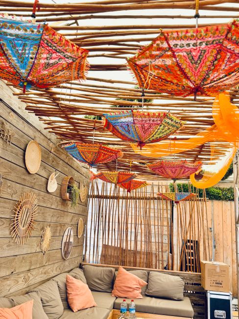 incenso em guarda-chuva decorativo do Rajastão|pt
