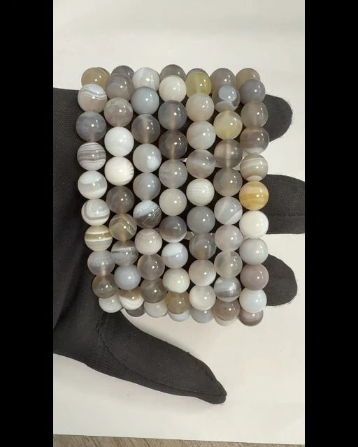Pulseira de ágata de Botsuana A contas de 8 mm
