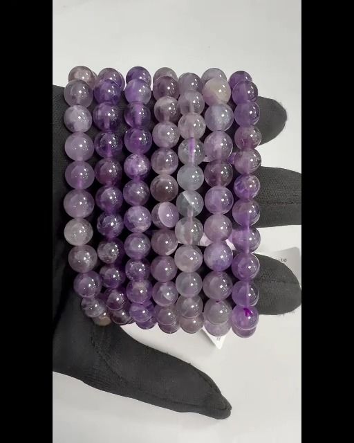Pulseira Amethyste Lavande A perles 8mm