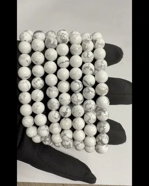 Pulseira de contas de Howlite 8mm