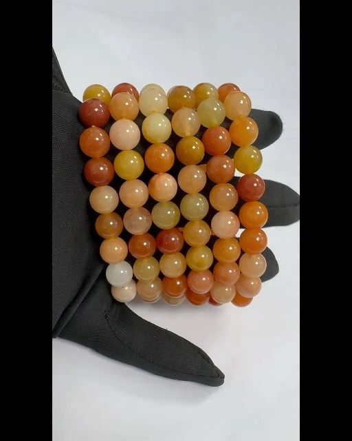 Pulseira Jade pérolas multicoloridas 10mm