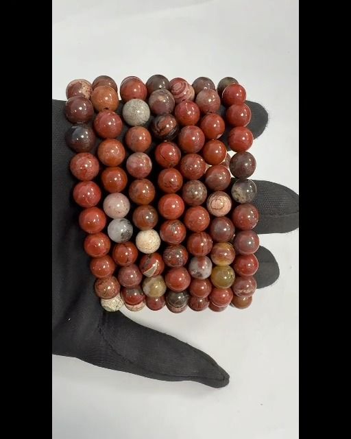 Pulseira de jaspe breschia 8-9 mm