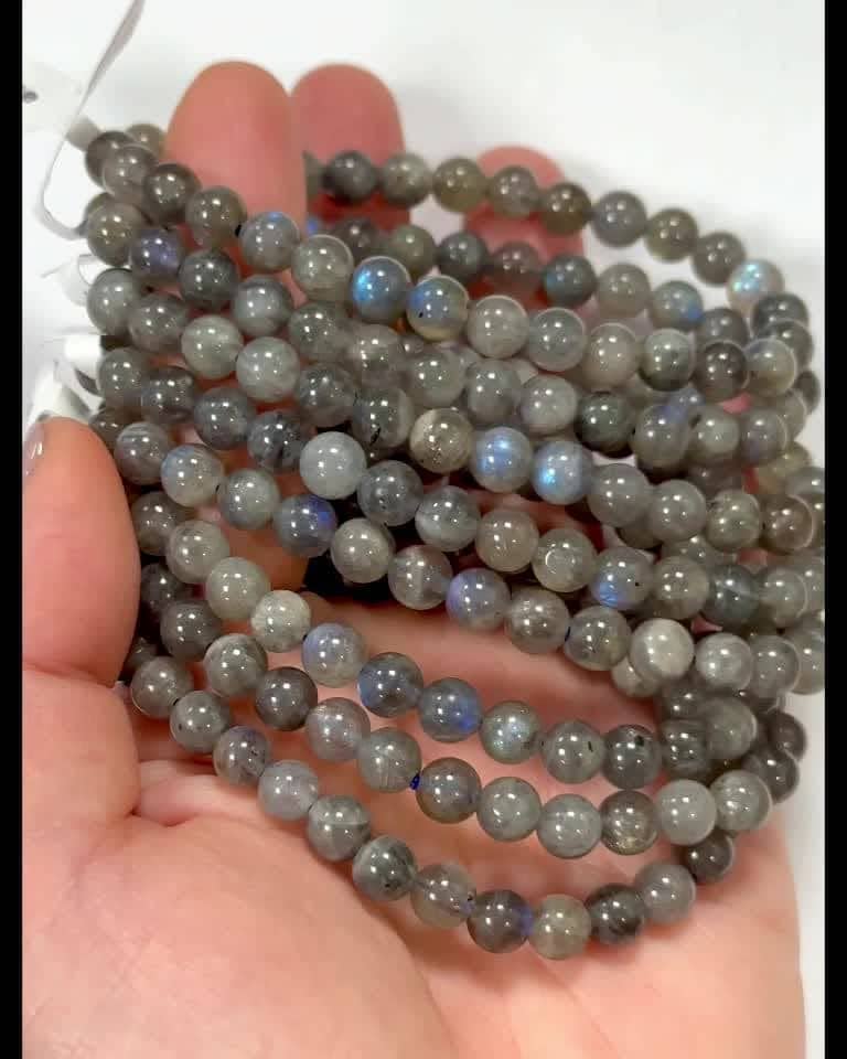 Pulseira Labradorite AAA perles 6mm