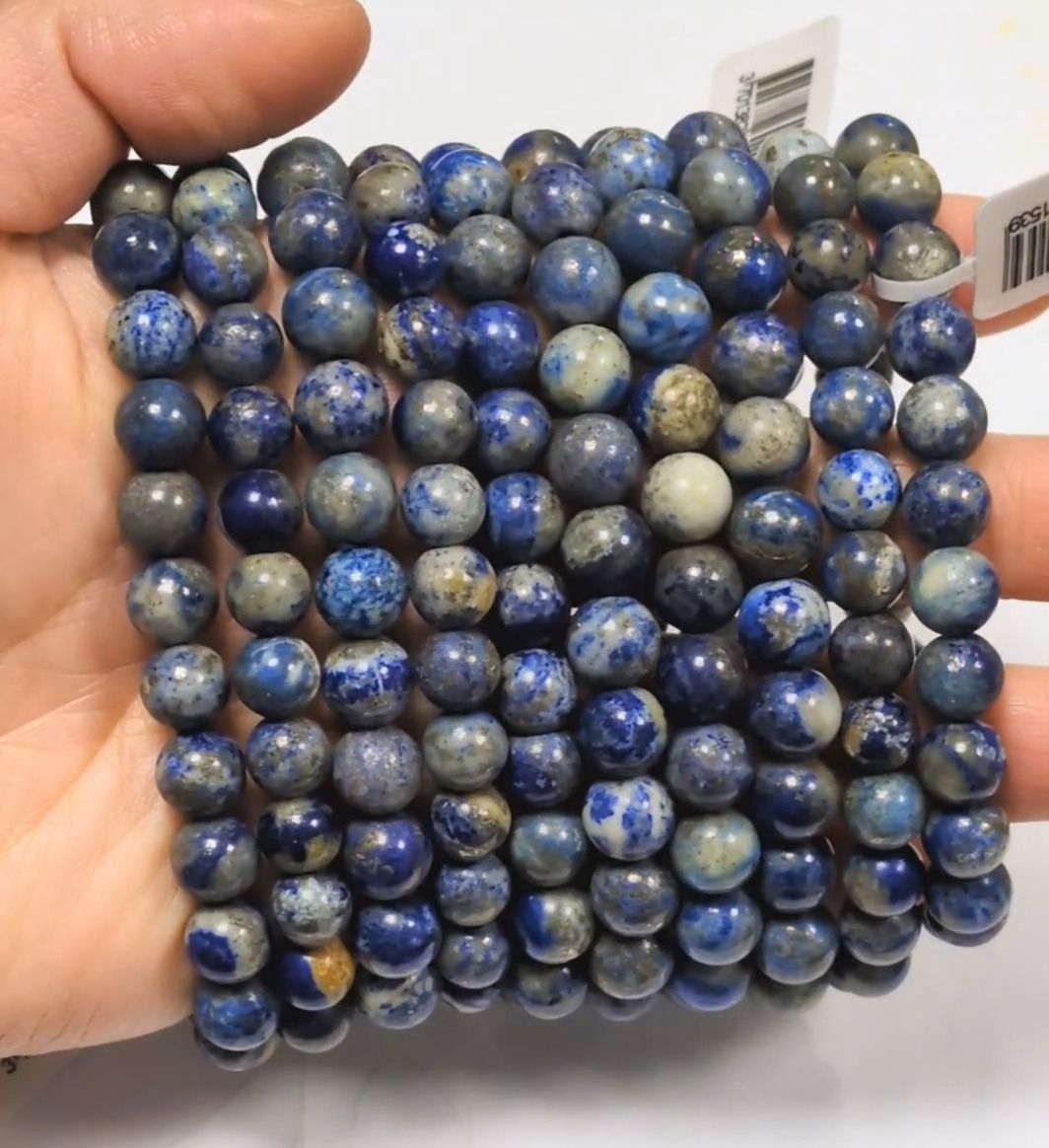 Lapis Lazuli AB pulseira 8-9mm contas