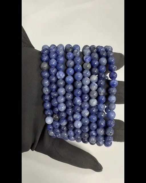 Pulseira de sodalite contas A 6-7mm