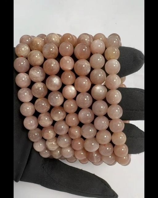 Pulseira Sunstone com contas AA 7,5-8,5 mm