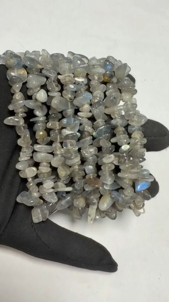 Pulseira Chips de Labradorite A 5-8mm