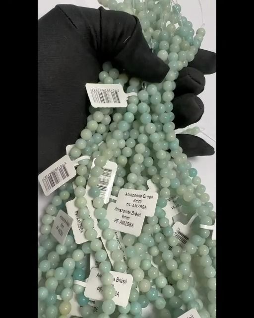 Amazonite Brasil contas 6mm em fio 40cm
