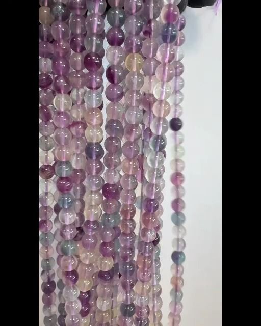 Fluorite AA perles 8mm sur fil 40cm