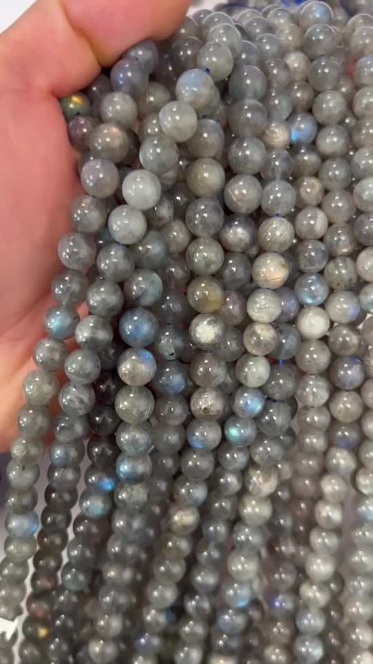 Contas de Labradorite AA+ 8mm em fio 40cm