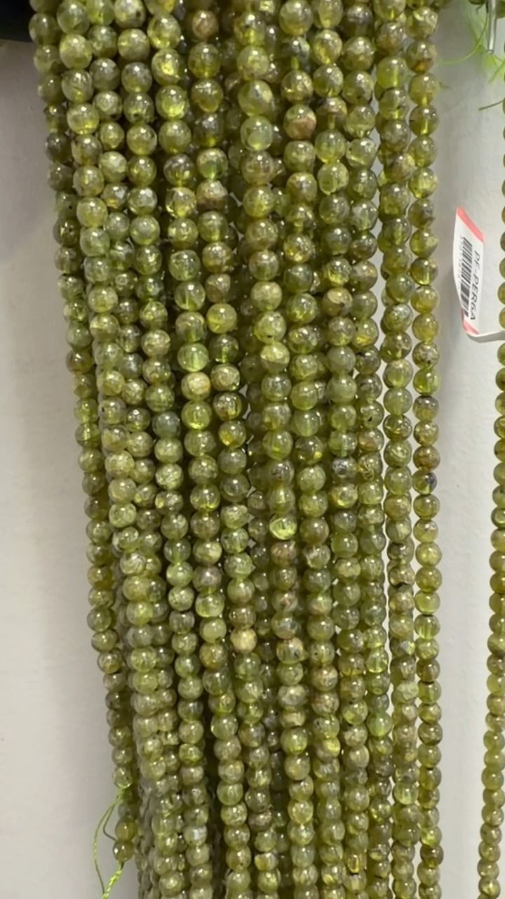 Fio de Contas Redondas de Peridoto A 5-6mm