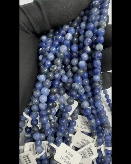 Sodalite A contas 6mm em arame 40cm