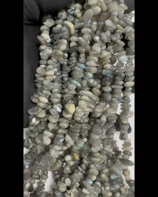 Labradorite A lascas 3-8mm em arame 80cm